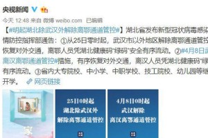 【武汉疫情什么时间解封的/武汉疫情什么时间解封的最新消息】